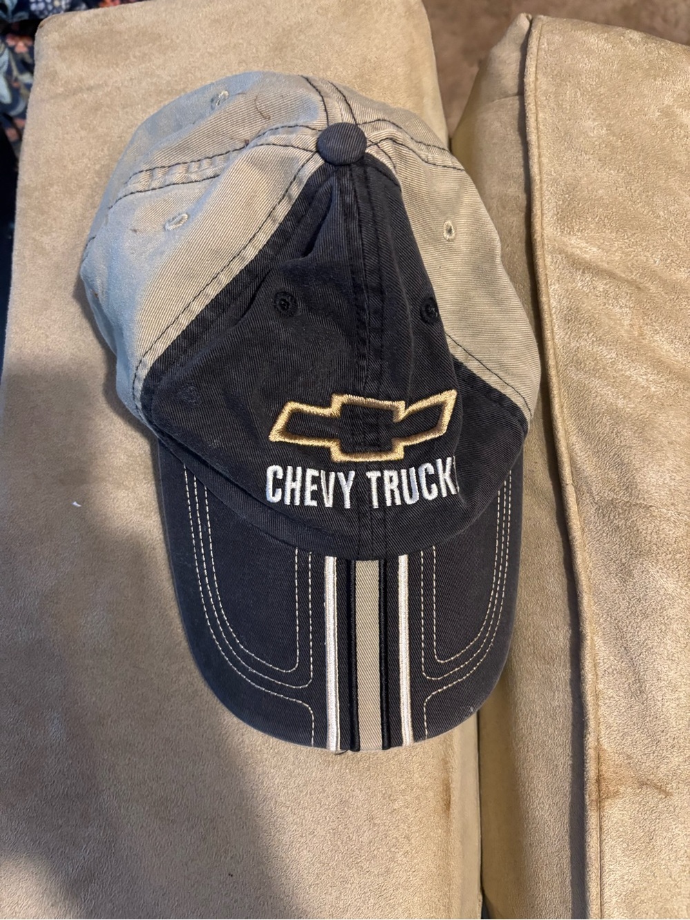 Two-Tone Baseball Cap - Black & Gray